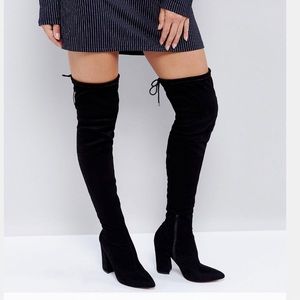 Over the Knee heeled boots, size 7